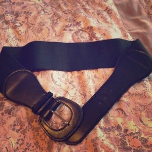 Black fashion belt